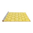 thumbnail image 2 of Ahgly Company Machine Washable Indoor Rectangle Trellis Yellow Contemporary Area Rugs, 7' x 9', 2 of 4