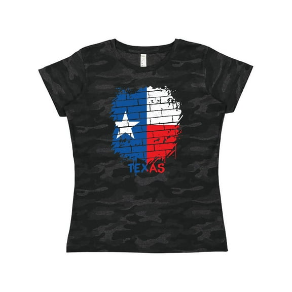 Inktastic Graffiti Texas State Flag Women's T-Shirt
