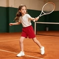 thumbnail image 7 of Boys' 100% Cotton French Terry Shorts with Pockets for Kids Teens Youth - Casual Lounge (2-13) Red, 7 of 7