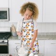 thumbnail image 4 of Cute Halloween Icons Repeat Pattern Kids Aprons for Girls and Boys,Adjustable Neck Strap Toddler Aprons for Kids Cooking Baking,23.6"x19", 4 of 7