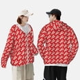 thumbnail image 4 of Cauagu Homards Rétro pour Protection Solaire Chandail à Capuchon pour Hommes et Femmes, Maillot Dermoprotecteur à Manches Longues Pêche Course Séchage Rapide Léger-X-Grand, 4 of 7
