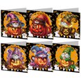 thumbnail image 4 of Kit Tarjeta Felicitación Con Pirata Halloween Forma Especial 6 Uds., 4 of 6