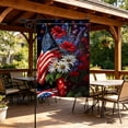 thumbnail image 6 of Yhmxh 4th of July Garden Flag 12x18 Inch Patriotic Double Sided Burlap Flag Outside, Memorial Day Welcome Flag American Stars and Stripes 250th Anniversary Flag Yard Outdoor Decoration, 6 of 7