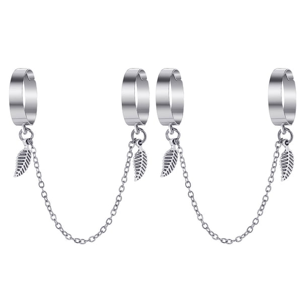 EeaseMX 2 anillos de cadena ajustables apilables para nudillos góticos, anillos abiertos punk