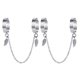 thumbnail image 1 of EeaseMX 2 anillos de cadena ajustables apilables para nudillos góticos, anillos abiertos punk, 1 of 8