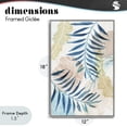 thumbnail image 4 of Stupell Industries Bohemian Palm Fronds in Pastel Haze Gray Framed Giclee Art, 12 x 18, by Nan, 4 of 8
