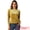 Yellow, variant on DARING DIVA Velvet Tops Round Neck Casual T-Shirt XS Black