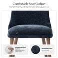 thumbnail image 6 of Dining Chairs Set of 2 Velvet Upholstered Side Chairs Solid Wood Legs Home Kitchen Navy, 6 of 7