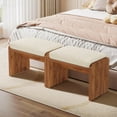 thumbnail image 2 of Entryway Bench with Removable Cushion, Upholstered Shoe Bench, 2 of 7