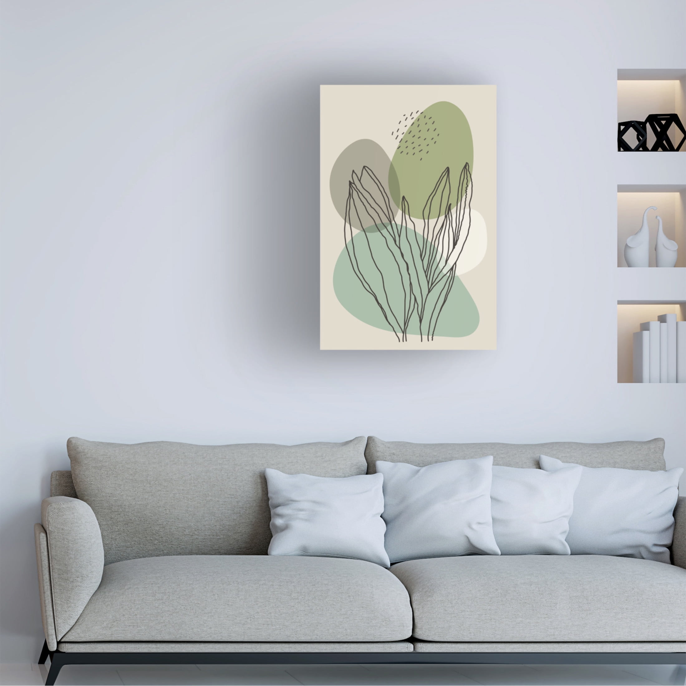 Trademark Fine Art jay stanley Color Abstract Plants 1 Canvas Wall Art