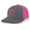 Charcoal/Neon Pink, variant on Men's Patriot Pride 1776 USA Embroidered Mesh Back Trucker Hat, Black/Black
