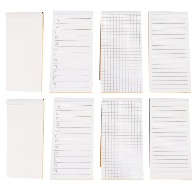 KAKOWELY 8 Pcs Blocs-Notes Déchirables pour Maison Bureau, 5.51"X2.76"X0.59 Pouces