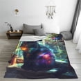 thumbnail image 5 of Vsdgher Cosmic Cat In Window Ultra-Soft Micro flannel Blanket Throw Blankets for Couch Sofa, Bed (4 sizes)-50"x40", 5 of 7
