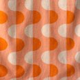 thumbnail image 2 of Mainstays Velour Beach Towel, Squiggly Geo,Orange , 28x60, 2 of 5
