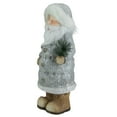 thumbnail image 3 of Northlight Ceramic Santa Holding Pine Sprig Christmas Figure - 18", 3 of 4