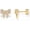 Bow, variant on 14K Gold Plated Dainty Flat Back Earrings for Women - Hypoallergenic Sterling Silver Posts Helix Cartilage Piercing Jewelry - Emoji Motif Bow Celestial Flatback Gold Stud Earrings Screw Back