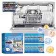 thumbnail image 1 of Wzzjkit Dishwasher Tablets, Dishwasher Cleaning Tablets Dishwasher Cleaner Gloss Cleaner Degrease and Stain Removal 100g, Dish Washer Cleaner Tablets, 1 of 9