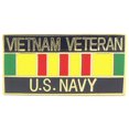 thumbnail image 2 of Eagle Emblems P15628 Pin - Vietnam, USN, Veteran Ribbon - 1.125 in., 2 of 2