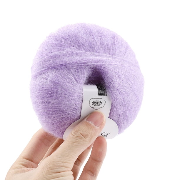 Hilo De Lana De Punto Mohair Suave Para Bufanda Tipo Chal DIY, Tejido A Mano, Cálido Y Ligero, Apariencia única, Múltiples Opciones De Color