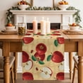 thumbnail image 2 of Table Runner 70 Inches Long for Kitchen Dining, Farmhouse Apples Dresser Scarf Farmhouse, Dining Table Decorations for Wedding/Parties, Country Tropical Fruits Watercolor 13 x 70 In, 2 of 8