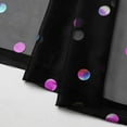 thumbnail image 6 of Bazaahm Black Sheer Linen Curtains Set of 2 for Living Room 84"L x 52"W Boho Sparkling Colorful Metallic Polka Dots Printed Rod Pocket Window Drapes for Kids Juvenile Bedroom, 6 of 6