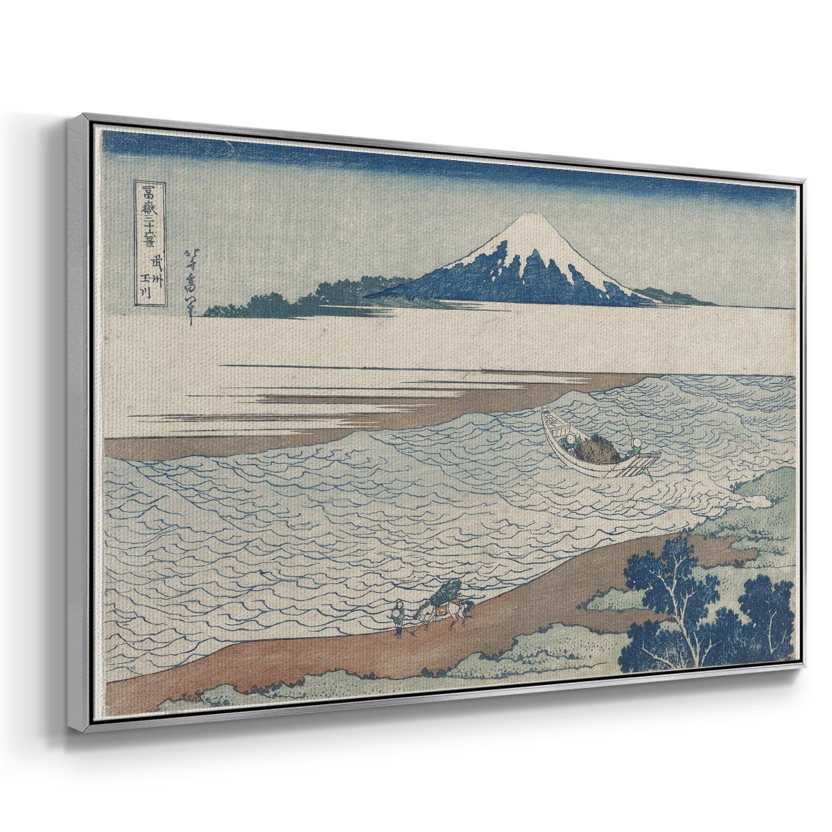 Vintage Landscape-CXXX By Wexford Home Framed in Silver Wood Gallery Wrapped Canvas 27 in. x 41 in.