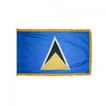 thumbnail image 1 of 3 ft. x 5 ft. Nyl-Glo St. Lucia Flag, 1 of 1