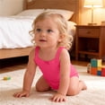 thumbnail image 7 of hengsof Baby Girls Sleeveless Romper, Cotton Breathable Comfortable Suspenders Bodysuit, Summer Thin Newborn Crawling Climbing Suit, 7 of 7