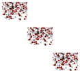 thumbnail image 2 of maskred Paper Scraps Beautiful Wedding Accessory Plastic Material Confetti Tabletop Ornament Shape Resistant for Party Decoration red silver15mm 3Set, 2 of 6