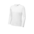 thumbnail image 3 of Sport Tek Teen Unisex Regular Plain Long Sleeves T-Shirt White Small, 3 of 4
