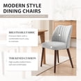 thumbnail image 4 of EOP Upholstered Dining Chairs Set of 4, Farmhouse Fabric Kitchen Chairs with Solid Wood Legs, Modern Restaurant & Cafe Side Chairs for Home Dining Room, Light Gray, 4 of 10