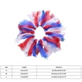 thumbnail image 2 of 4Th of July Dog Collar Accessory with Tulle Ribbon and Star Embellishments, Red White and Blue, for Small Dogs and Cats, Patriotic Decoration, 2 of 4