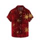 thumbnail image 1 of Hombres de Manga Larga, Navidad Impresa Turndown Collar Blusa, Casual Moda Botón Camisa para las Vacaciones, 1 of 5
