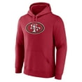 thumbnail image 2 of Men's Fanatics Scarlet San Francisco 49ers Primary Logo Fleece Pullover Hoodie, 2 of 3