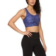 thumbnail image 2 of Reebok Women's Renew Longlined Printed Sports Bra with Removable Cups, 2 of 4