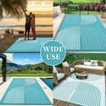 thumbnail image 7 of Outdoor Rug Carpet Waterproof 6x9 ft/8x10ft/ 9x12ftReversible Patio Rug RV Camping Rug Modern Rainbow Rug, Contemporary Area Rug Natural Non Slip Floor Carpet for Office RV Backyard, 7 of 7