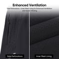 thumbnail image 5 of M Buder Men's 2-in-1 Mountain Bike Shorts Quick-Dry Cycling Riding Pants with Shock Absorbing Padding, Black Medium. Excellent for Outdoor Hiking, Riding, and Commuting in All Weather Conditions., 5 of 9
