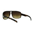 thumbnail image 2 of Mens Luxury Oversize Sport Plastic Racer Sunglasses Tortoise, 2 of 4