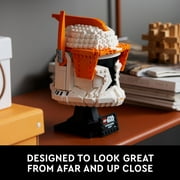 LEGO Star Wars Clone Commander Cody Helmet 75350 Collectible Building Set - Featuring Details, Office Decor Display Model for Adults, The Clone Wars Collection Memorabilia and Gift Idea