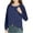 Navy, variant on MIUOWANP Women's Fashion Hoodies & Sweatshirts 3x Women's New Long Sleeve Solid Color Round Neck Pullover Patchwork Top Gray M