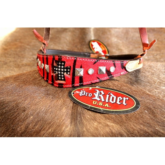 Horse Show Bridle Western Leather Barrel Racing Tack Rodeo Noseband  9954