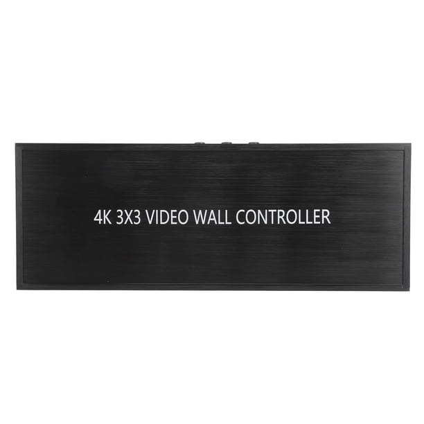 Controlador De Pared De Vídeo3x3 Con 9 Salidas, Compatible Con Pantalla De Empalme De TV, Entrada De 3840x2160P 60HZ, Salida De 1920x1080P