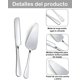 thumbnail image 3 of Pala Y Cuchillo Para Boda, Set De 2 Piezas Para Cortar Y Servir Pasteles, Acero Inoxidable Plateado, Ideal Para Bodas, Cumpleaños Y Fiestas, Incluye Cuchillo Para Pastel Y Pala Para Pastel, 3 of 4