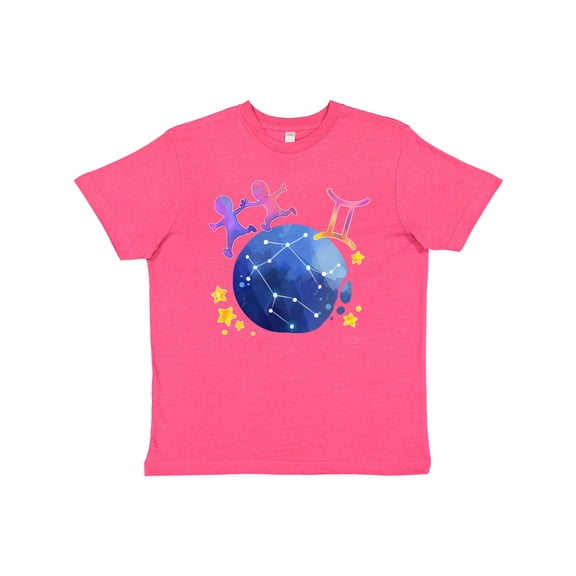 Inktastic Gemini Constellation Zodiac Sign Illustration Youth T-Shirt