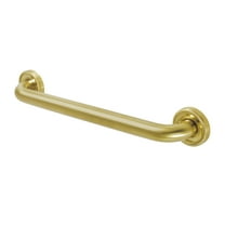 Kingston Brass DR914167 Camelon 16" x 1-1/4" O.D. Brass Decorative Grab Bar, Brushed Brass