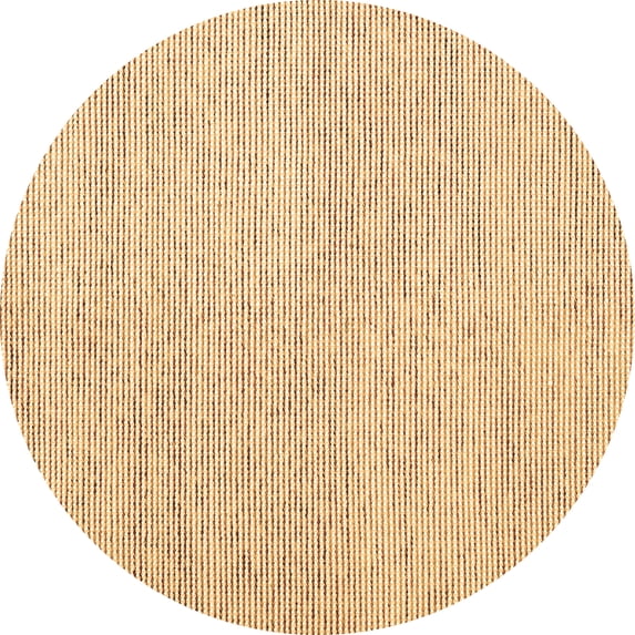 Ahgly Company Indoor Round Abstract Brown Contemporary Area Rugs, 8' Round