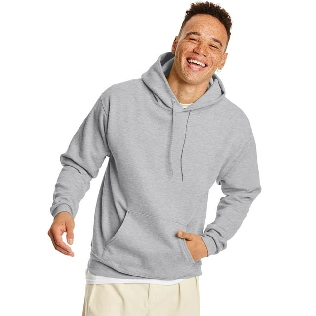 Hanes Chandail à Capuchon en Molleton EcoSmart pour Hommes, 3TG, Cendre