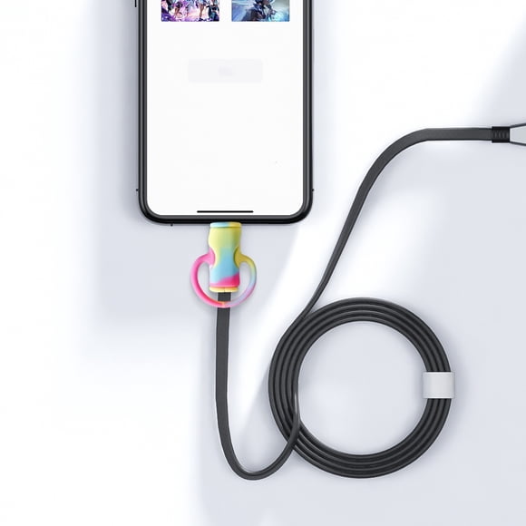 Silicone Cartoons Charging Cable Case With Breakage Protection For Phone Charger Head