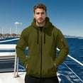 thumbnail image 6 of QHFBli Casual Men's Hoodie Mens Slim Fit Hooded Sweatshirt Casual Pullover for Fall Winter Daily Wear Comfortable Non Stretch Pure Color Hoodie GN1 M, 6 of 7