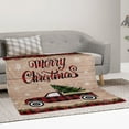 thumbnail image 2 of Christmas Red Truck Buffalo Check Throw Blankets Gifts Soft Flannel , Merry Christmas Warm Bed Blanket Throws for Chair Sofa Couch Bedroom Camper, 2 of 6